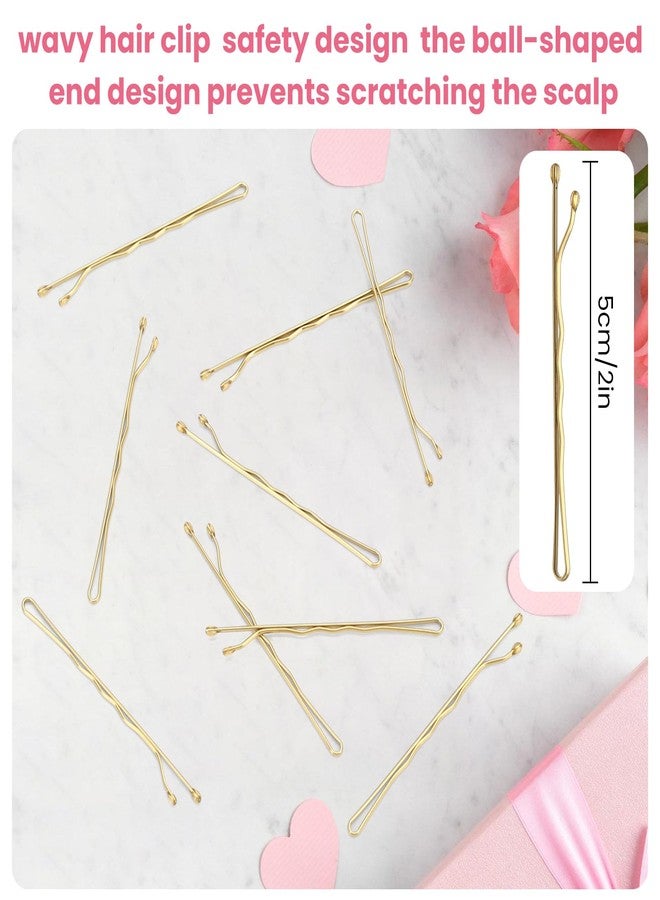 HCYPCV Blonde Bobby Pins, Pain-Free Hair Clips, Best Size 2in for Women and Girls (Golden -01) - Image 3